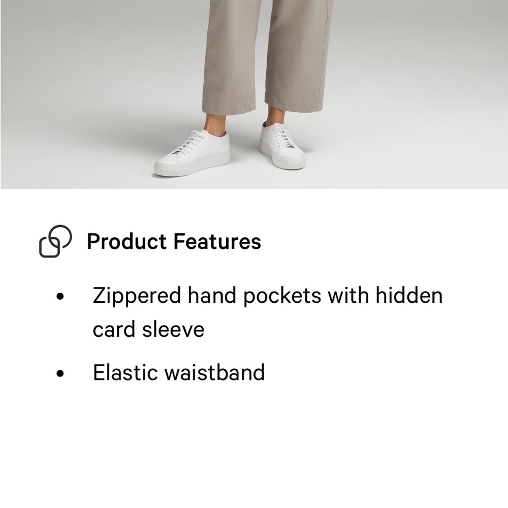 Lululemon Lightweight Mid Rise Barrel Leg Cropped Pant - Picture 7 of 7